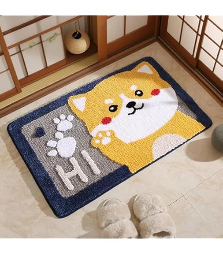 Amazon｜玄関マット マリーちゃん 猫 ネコ バスマット 足ふきマット